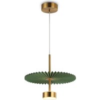 Подвесная люстра Ambrella LH72609 BK/GR (латунь/зеленый)