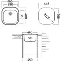 Кухонная мойка Ukinox Галант GAM465.488 GT6K 0C