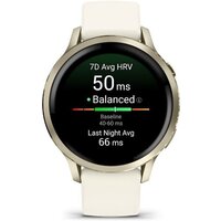 Умные часы Garmin Venu 4 41 мм (золотистый/слоновая кость)