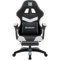 Игровое (геймерское) кресло Defender Runa Pro (черный/белый)