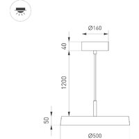 Подвесная люстра Arlight SP-ELEGANT-R500-37W 033924
