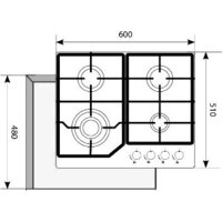 Варочная панель Akpo PGA 604 FGC BL