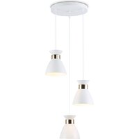 Подвесная люстра Ambrella light TR8467/3 WH/FGD (белый/золото)