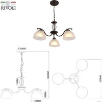 Подвесная люстра Rivoli Jackeline 9141-303 Б0054755