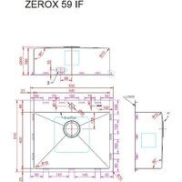Кухонная мойка ZorG Zerox 59 IF Steel