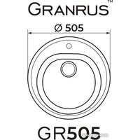 Кухонная мойка Granrus GR-505 (бежевый)