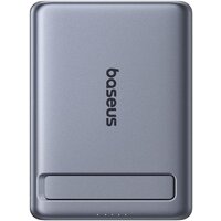 Внешний аккумулятор Baseus PicoGo AM31 Mini Magnetic Power Bank with Stand 20W 5000mAh (серый)