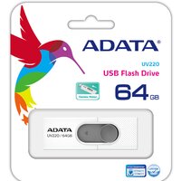 USB Flash ADATA UV220 64GB (белый/серый)