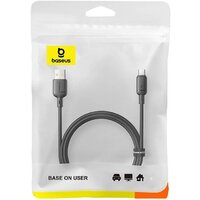 Кабель Baseus Silky Fast Charging Data Cable USB Type-A - USB Type-C 3A (1 м, черный)
