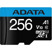 Карта памяти ADATA Premier AUSDX256GUICL10A1-RA1 microSDXC 256GB (с адаптером)