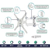 Кронштейн для телевизора Onkron M4 (белый)