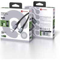 Кабель Atomic 30.394 USB Type-A - USB Type-C (1.2 м, черный)
