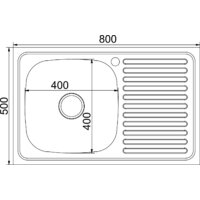 Кухонная мойка Mixline L 555232 (с сифоном)