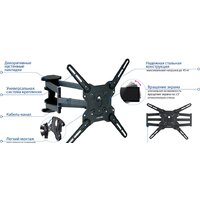 Кронштейн для телевизора Kromax OPTIMA-407 (серый)