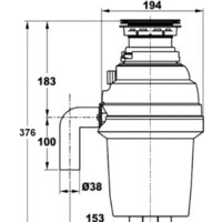 Измельчитель пищевых отходов ZorG ZR-38D