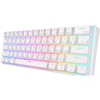 Клавиатура Royal Kludge RK61 RGB (белый, RK Red)