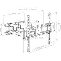 Кронштейн для телевизора Arm Media LCD-418 (черный)