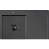Кухонная мойка Mixline Pro 552922 (черный графит, с сифоном)