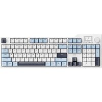 Клавиатура Ajazz AK35I V3 (синий/белый/черный, Ajazz Sea Salt)