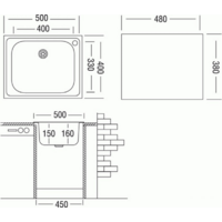 Кухонная мойка Ukinox Классика CLM500.400 T6C 2C