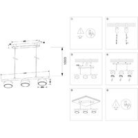 Подвесная люстра Ambrella light Techno Spot TN71032/3 WH (белый)