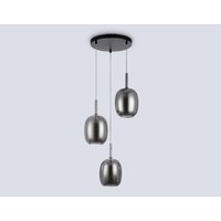 Подвесная люстра Ambrella light LH11153/3 BK/WH/SM (черный/белый/дымчатый)