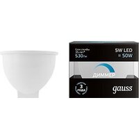 Светодиодная лампочка Gauss GU5.3 5Вт 4100K (диммируемая) [101505205-D]