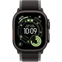 Умные часы Apple Watch Ultra 3 LTE 49 мм (титановый корпус, черный/черный, нейлоновый ремешок размера S/M)