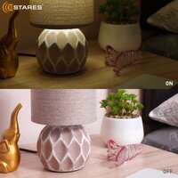 Настольная лампа Estares Cofi 1xE14 R-120x220-BEIGE-220-IP20