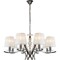 Подвесная люстра iLamp Omega RM5231/8 (хром)