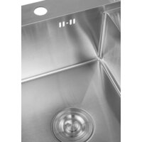 Кухонная мойка Saniteco 6550-L (с сифоном, дозатором и коландером)