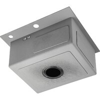 Кухонная мойка Saniteco 5045 Nano + Spike F9S07000 (хром, с сифоном, дозатором и коландером)