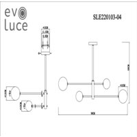 Подвесная люстра Evoluce Arcola SLE220103-04