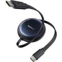 Кабель Baseus Nomos Retractable Retractable Cable USB Type-C - USB Type-C 100W (1.5 м, черный)