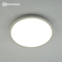 Припотолочная люстра Estares Round 28W R-300x25-WHITE/WHITE-220-IP44 4000K