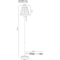 Торшер Arte Lamp Marriot A5039PN-1AB