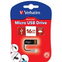 USB Flash Verbatim Micro USB Drive Black 16GB (44050)