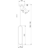 Подвесная люстра Евросвет Spire 90269/1 черный/золото