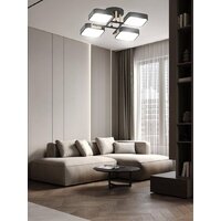 Припотолочная люстра Aitin Pro X3352/4 (черный/дерево)
