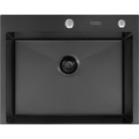Кухонная мойка ARFEKA Eco AR 600*500 Black PVD Nano