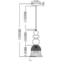 Подвесная люстра Moderli Glassy V10905-P
