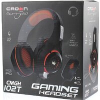 Наушники CrownMicro CMGH-102T USB (оранжевый)