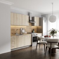 Готовая кухня Кортекс-мебель Корнелия Лира 2.2 (дуб сонома/дуб бунратти)