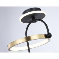 Люстра средней высоты Ambrella light Comfort FL66424 BK/GD (черный/золото)