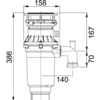 Измельчитель пищевых отходов Franke Turbo Elite Slimline TE-75S 134.0607.344