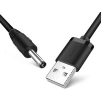Кабель Ugreen US277 USB 2.0 Type-A - DC 3.5 мм 10376 (1 м, черный)