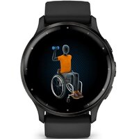 Умные часы Garmin Venu 3 (черный, с силиконовым ремешком)
