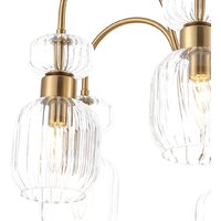 Люстра средней высоты Escada Gloss 1141/8PL E14*60W Antigue copper/Clear