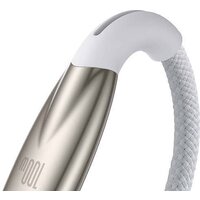 Кабель Baseus Glimmer Series Fast Charging Data Cable USB Type-A - Type-C 100W CADH000402 (1 м, белый)