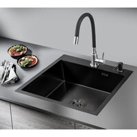 Кухонная мойка РМС MR-5050BL (с корзиной и дозатором)
